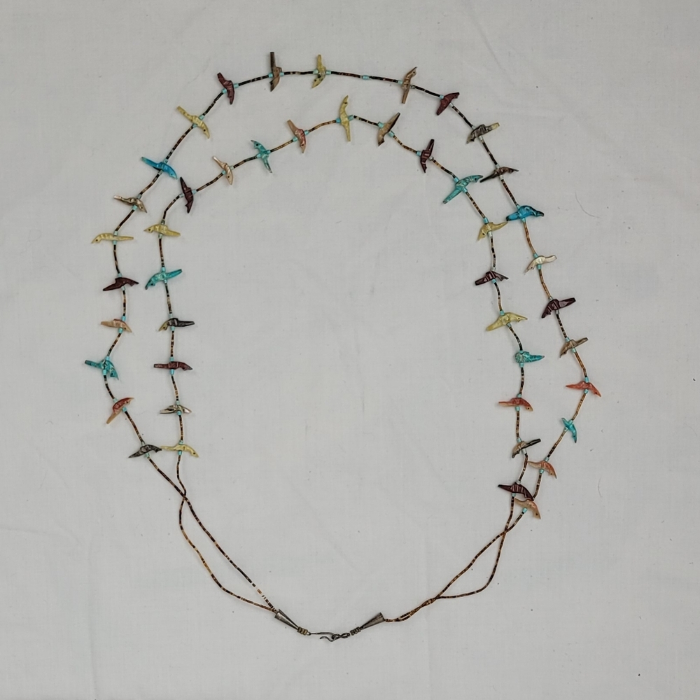 Vintage Tourquose Silver Necklace Indian Jewelry